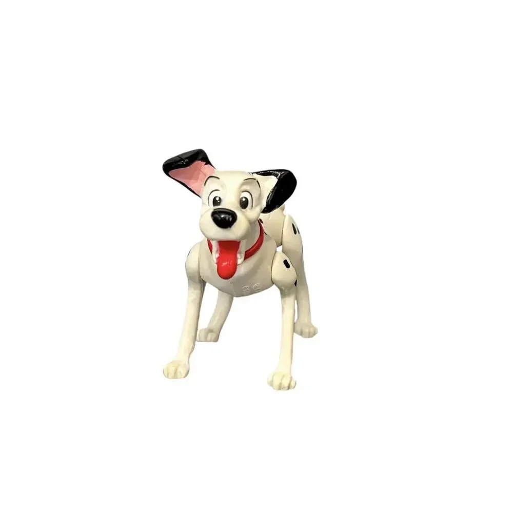 Vintage Disney 101 Dalmatians Pongo PVC Dog Red Collar Figure 3 Inch Jointed…17